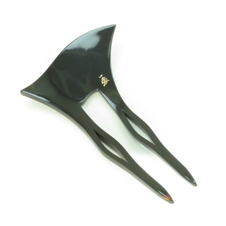 鼈甲 簪 螺鈿蒔絵 モダン文様 かんざし べっ甲 本鼈甲 髪飾り A34 - 画像 (7)