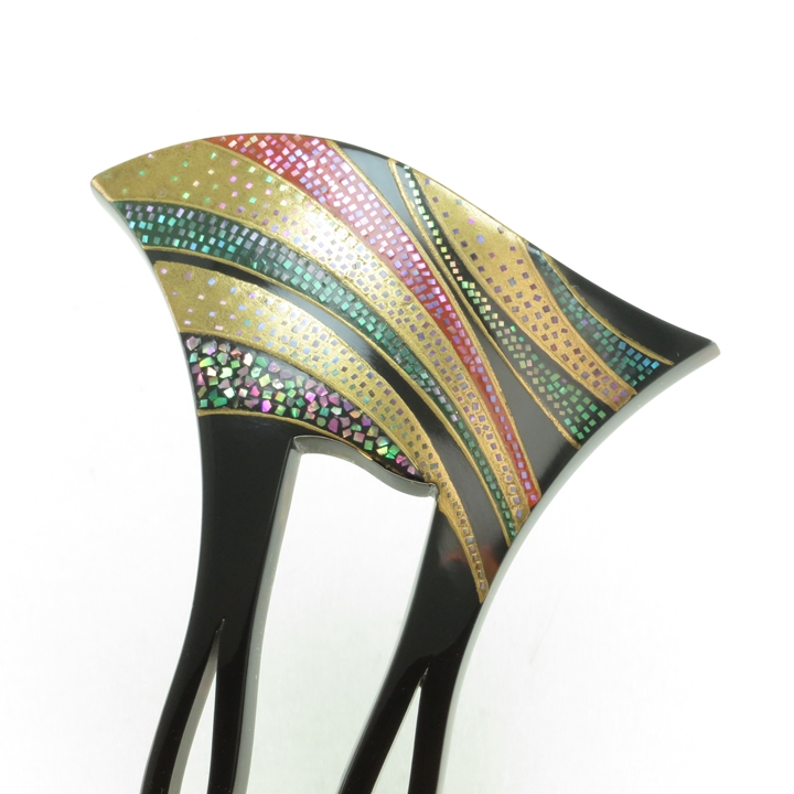 鼈甲螺鈿蒔絵簪